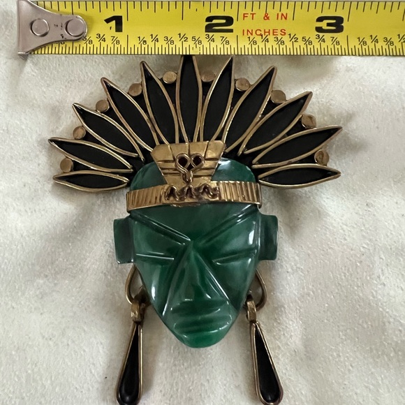 Mexican Head Brooch - Picture 7 of 11
